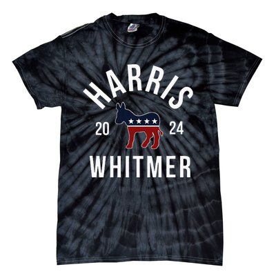 Harris Whitmer 2024 Vote Kamala Harris Gretchen Whitmer 24 Tie-Dye T-Shirt