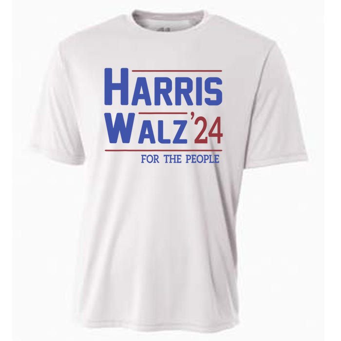 Harris Walz 2024 President American Flag Kamala Harris Waltz Cooling Performance Crew T-Shirt