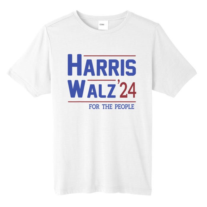 Harris Walz 2024 President American Flag Kamala Harris Waltz Tall Fusion ChromaSoft Performance T-Shirt