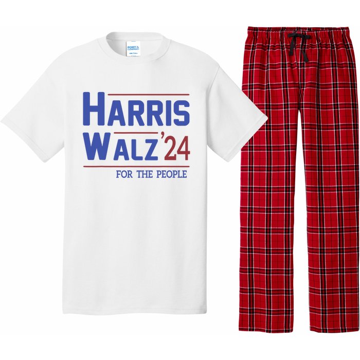 Harris Walz 2024 President American Flag Kamala Harris Waltz Pajama Set