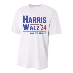 Harris Walz 2024 President American Flag Kamala Harris Waltz Performance Sprint T-Shirt