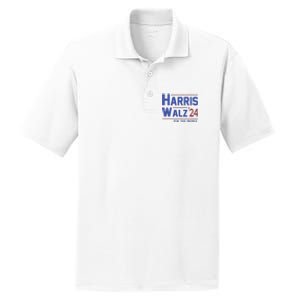 Harris Walz 2024 President American Flag Kamala Harris Waltz PosiCharge RacerMesh Polo