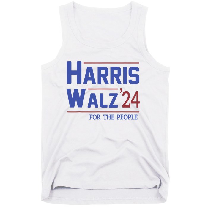 Harris Walz 2024 President American Flag Kamala Harris Waltz Tank Top