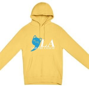 Harris Walz 2024 Comma La And The Coach Gift Premium Pullover Hoodie