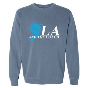 Harris Walz 2024 Comma La And The Coach Gift Garment-Dyed Sweatshirt