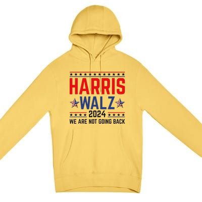 Harris Waltz 2024 Kamala Tim Election Campaign Art Premium Pullover Hoodie