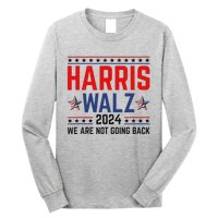 Harris Waltz 2024 Kamala Tim Election Campaign Art Long Sleeve Shirt