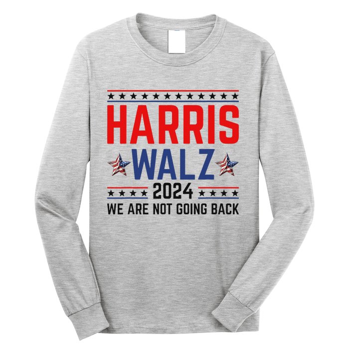 Harris Waltz 2024 Kamala Tim Election Campaign Art Long Sleeve Shirt