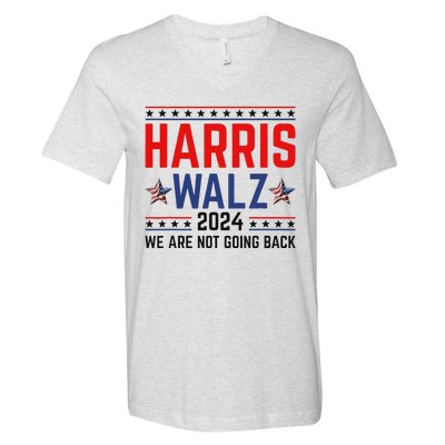 Harris Waltz 2024 Kamala Tim Election Campaign Art V-Neck T-Shirt