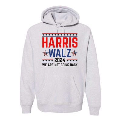 Harris Waltz 2024 Kamala Tim Election Campaign Art Premium Hoodie