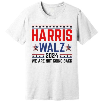 Harris Waltz 2024 Kamala Tim Election Campaign Art Premium T-Shirt