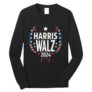 Harris Walz 2024 Kamala Harris Tom Walz Usa Long Sleeve Shirt