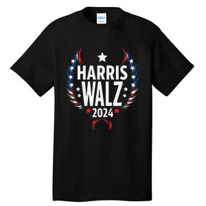 Harris Walz 2024 Kamala Harris Tom Walz Usa Tall T-Shirt