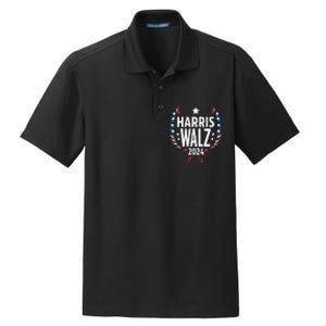 Harris Walz 2024 Kamala Harris Tom Walz Usa Dry Zone Grid Polo