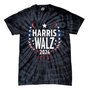 Harris Walz 2024 Kamala Harris Tom Walz Usa Tie-Dye T-Shirt