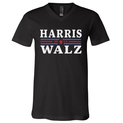 Harris Waltz 2024 Election Kamala Harris Tim Waltz 2024 Gift V-Neck T-Shirt