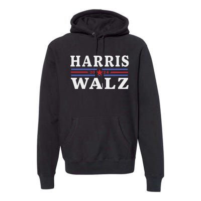 Harris Waltz 2024 Election Kamala Harris Tim Waltz 2024 Gift Premium Hoodie