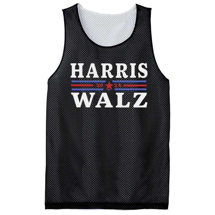 Harris Waltz 2024 Election Kamala Harris Tim Waltz 2024 Gift Mesh Reversible Basketball Jersey Tank