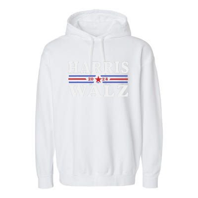 Harris Waltz 2024 Election Kamala Harris Tim Waltz 2024 Gift Garment-Dyed Fleece Hoodie