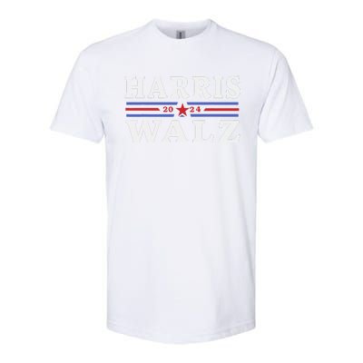 Harris Waltz 2024 Election Kamala Harris Tim Waltz 2024 Gift Softstyle CVC T-Shirt