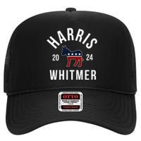 Harris Whitmer 2024 Vote Kamala Harris Gretchen Whitmer 24 High Crown Mesh Back Trucker Hat