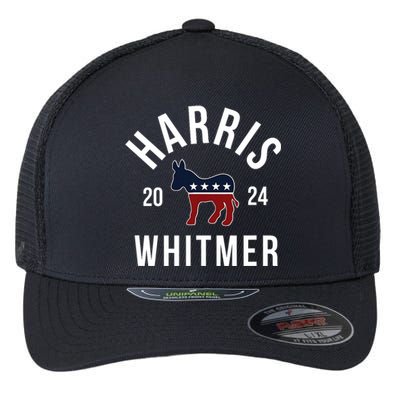 Harris Whitmer 2024 Vote Kamala Harris Gretchen Whitmer 24 Flexfit Unipanel Trucker Cap