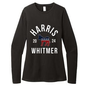 Harris Whitmer 2024 Vote Kamala Harris Gretchen Whitmer 24 Womens CVC Long Sleeve Shirt