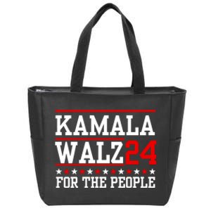 Harris Walz 2024 For The People Zip Tote Bag