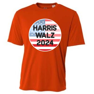 Harris Walz 24 Retro Vintage Style Gift Cooling Performance Crew T-Shirt