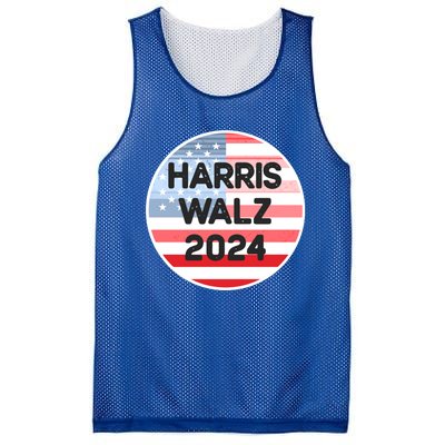 Harris Walz 24 Retro Vintage Style Gift Mesh Reversible Basketball Jersey Tank