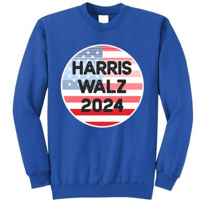 Harris Walz 24 Retro Vintage Style Gift Tall Sweatshirt