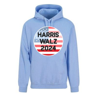 Harris Walz 24 Retro Vintage Style Gift Unisex Surf Hoodie