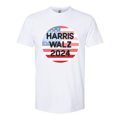 Harris Walz 24 Retro Vintage Style Gift Softstyle® CVC T-Shirt