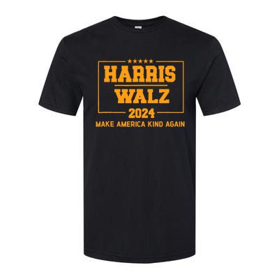 Harris Walz 2024 Make America Kind Again Harris Waltz Quote Softstyle CVC T-Shirt