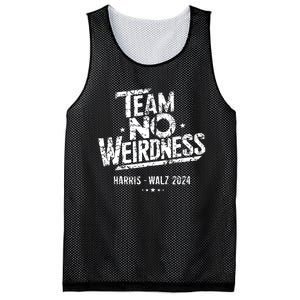 Harris Walz 2024 Team No Weirdness Funny Kamala Tim Waltz Mesh Reversible Basketball Jersey Tank