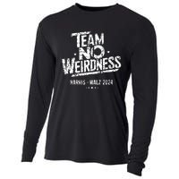 Harris Walz 2024 Team No Weirdness Funny Kamala Tim Waltz Cooling Performance Long Sleeve Crew