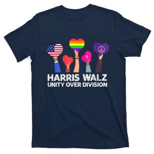 Harris Waltz 2024 Unity Over Division Kamala Harris Tim Walz T-Shirt