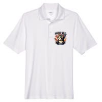 Harris Walz 2024 Funny Cat Kamala Harris Tim Walz Waltz Men's Origin Performance Pique Polo