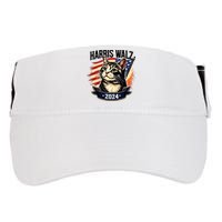 Harris Walz 2024 Funny Cat Kamala Harris Tim Walz Waltz Adult Drive Performance Visor