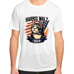 Harris Walz 2024 Funny Cat Kamala Harris Tim Walz Waltz Adult ChromaSoft Performance T-Shirt