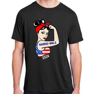 Harris Waltz 2024 Election Kamala Harris Tim Waltz 24 Adult ChromaSoft Performance T-Shirt