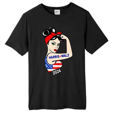 Harris Waltz 2024 Election Kamala Harris Tim Waltz 24 Tall Fusion ChromaSoft Performance T-Shirt