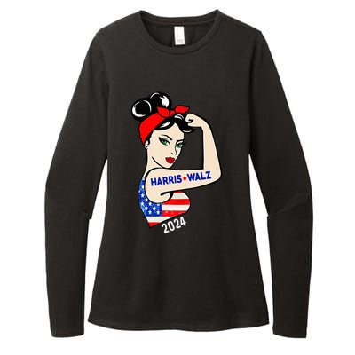 Harris Waltz 2024 Election Kamala Harris Tim Waltz 24 Womens CVC Long Sleeve Shirt