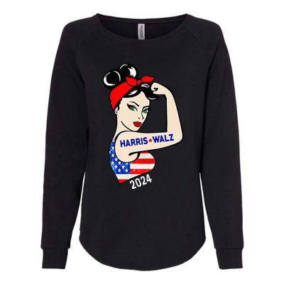 Harris Waltz 2024 Election Kamala Harris Tim Waltz 24 Womens California Wash Sweatshirt