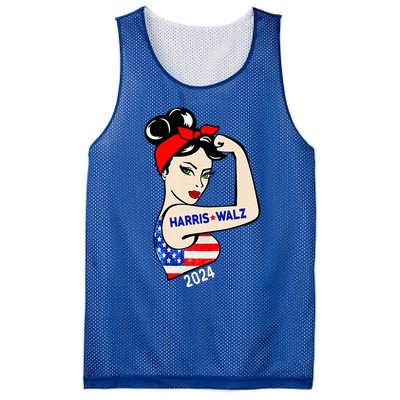 Harris Waltz 2024 Election Kamala Harris Tim Waltz 24 Mesh Reversible Basketball Jersey Tank