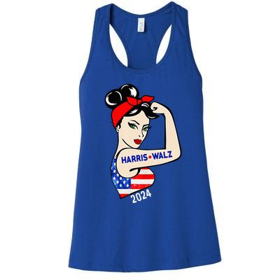 Harris Waltz 2024 Election Kamala Harris Tim Waltz 24 Women's Racerback Tank