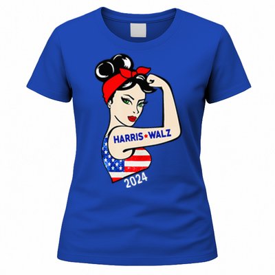 Harris Waltz 2024 Election Kamala Harris Tim Waltz 24 Women's T-Shirt