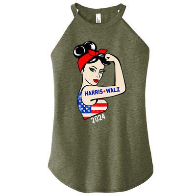 Harris Waltz 2024 Election Kamala Harris Tim Waltz 24 Women's Perfect Tri Rocker Tank