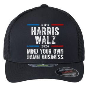 Harris Walz 2024 Mind Your Own Damn Business Flexfit Unipanel Trucker Cap