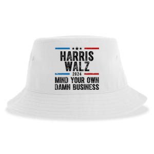 Harris Walz 2024 Mind Your Own Damn Business Sustainable Bucket Hat